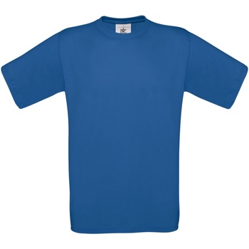 Textiel Heren T-shirts korte mouwen B And C TU004 Blauw