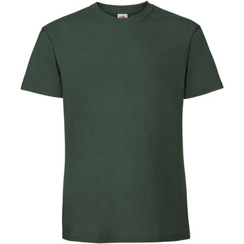 Textiel Heren T-shirts met lange mouwen Fruit Of The Loom 61422 Groen