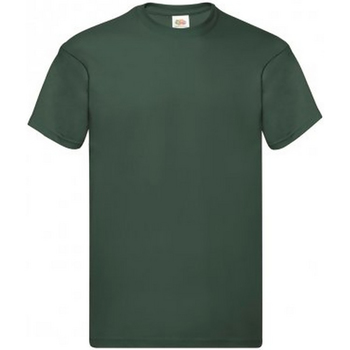 Textiel Heren T-shirts korte mouwen Fruit Of The Loom SS12 Groen