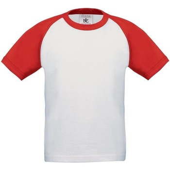 Textiel Jongens T-shirts korte mouwen B And C TK350 Rood
