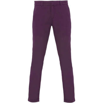 Textiel Dames Broeken / Pantalons Asquith & Fox Chino Violet