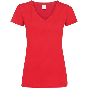 Textiel Dames T-shirts korte mouwen Universal Textiles Value Rood