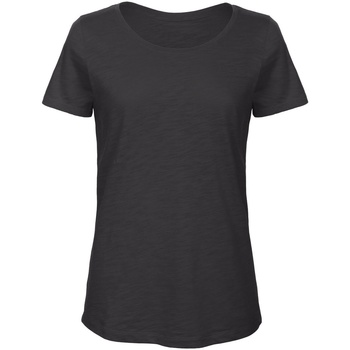 Textiel Dames T-shirts met lange mouwen B And C TW047 Zwart