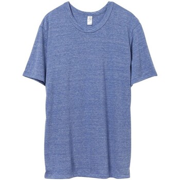 Textiel Heren T-shirts met lange mouwen Alternative Apparel AT001 Blauw