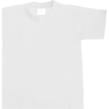 Textiel Kinderen T-shirts korte mouwen B And C Exact 190 Wit