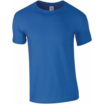 Textiel Heren T-shirts korte mouwen Gildan Soft-Style Blauw