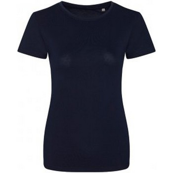 Textiel Dames T-shirts met lange mouwen Ecologie EA01F Blauw