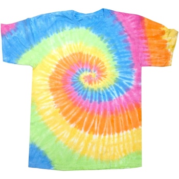 Textiel Dames T-shirts korte mouwen Colortone Rainbow Multicolour