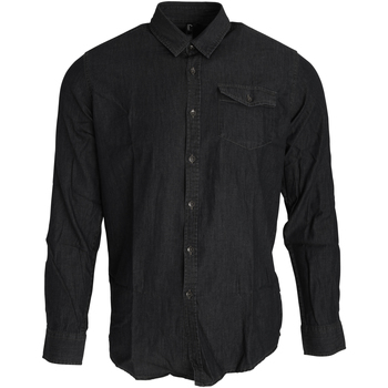 Textiel Heren Overhemden lange mouwen Premier PR222 Zwart