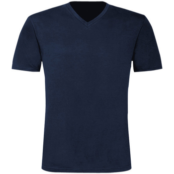 Textiel Heren T-shirts korte mouwen B And C TU006 Blauw