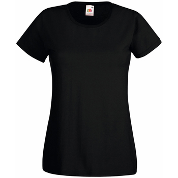 Textiel Dames T-shirts korte mouwen Universal Textiles 61372 Zwart