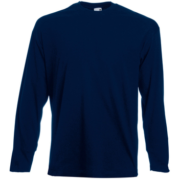 Textiel Heren T-shirts met lange mouwen Universal Textiles 61038 Blauw