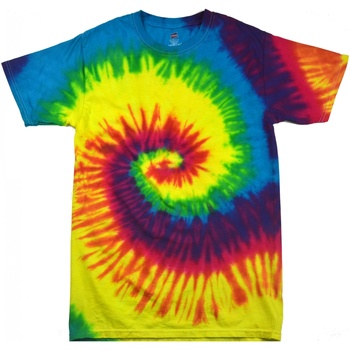 Textiel Dames T-shirts korte mouwen Colortone Rainbow Multicolour