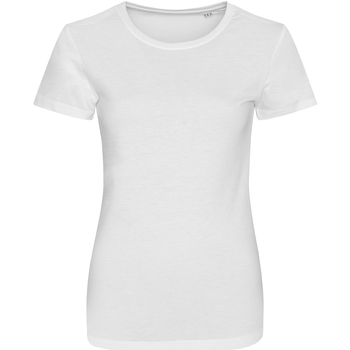 Textiel Dames T-shirts met lange mouwen Awdis JT01F Wit