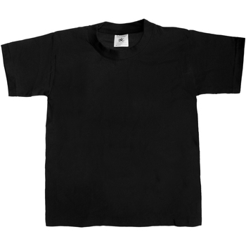 Textiel Kinderen T-shirts korte mouwen B And C TK301 Zwart