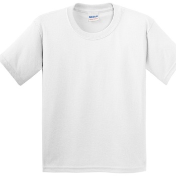 Textiel Kinderen T-shirts korte mouwen Gildan 5000B Wit
