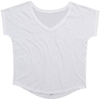 Textiel Dames T-shirts met lange mouwen Mantis M147 Wit