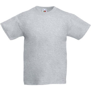 Textiel Kinderen T-shirts korte mouwen Fruit Of The Loom 61019 Grijs