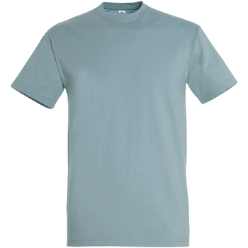 Textiel Heren T-shirts korte mouwen Sols 11500 Blauw