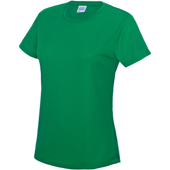 Textiel Dames T-shirts met lange mouwen Awdis JC005 Groen