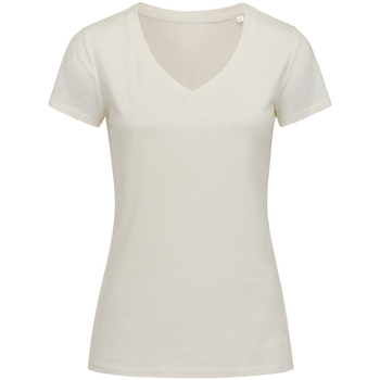 Textiel Dames T-shirts met lange mouwen Stedman Stars Janet Wit