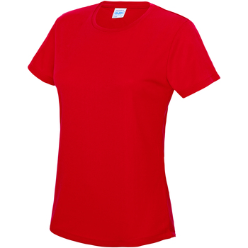 Textiel Dames T-shirts met lange mouwen Awdis JC005 Rood