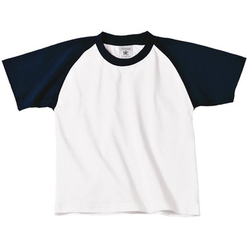 Textiel Jongens T-shirts korte mouwen B And C TK350 Wit