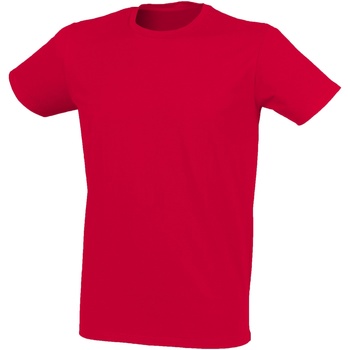 Textiel Heren T-shirts korte mouwen Skinni Fit SF121 Rood