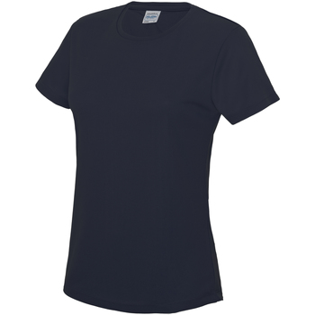 Textiel Dames T-shirts met lange mouwen Awdis JC005 Blauw