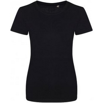 Textiel Dames T-shirts met lange mouwen Ecologie EA01F Zwart
