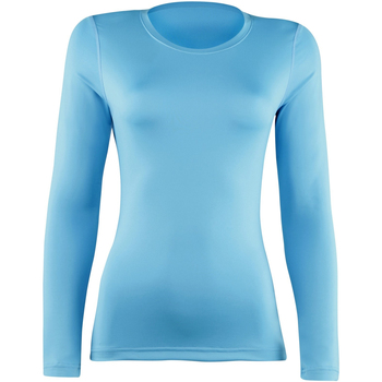 Textiel Dames T-shirts met lange mouwen Rhino RH003 Blauw