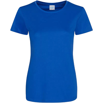 Textiel Dames T-shirts met lange mouwen Awdis JC025 Blauw