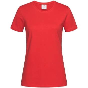 Textiel Dames T-shirts met lange mouwen Stedman Comfort Rood