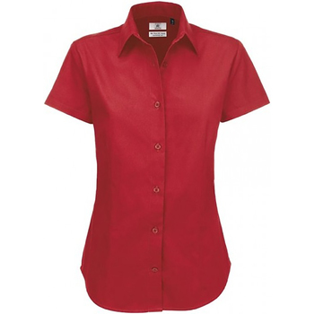 Textiel Dames Overhemden B And C SWT84 Rood