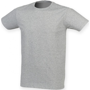 Textiel Heren T-shirts korte mouwen Skinni Fit SF121 Grijs