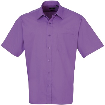 Textiel Heren Overhemden korte mouwen Premier PR202 Violet