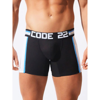 Ondergoed Heren Boxershorts Code 22 Lange boxer Asymmetric sport Code22 Parelmoer Zwart