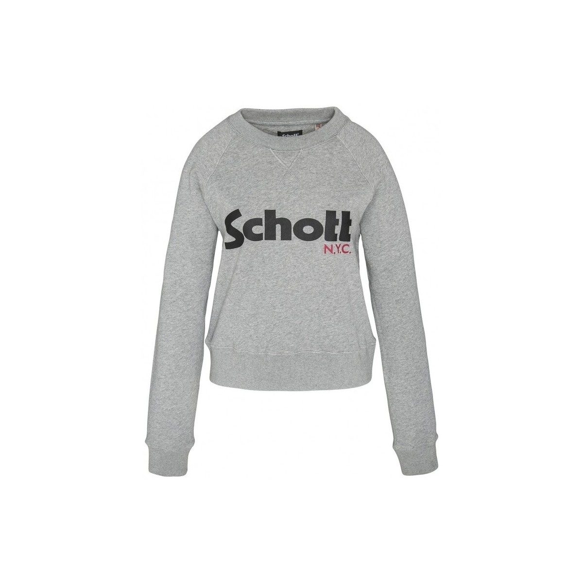 Textiel Dames Sweaters / Sweatshirts Schott Sweatshirt SW GINGER 1 W HEATHER GREY Grijs