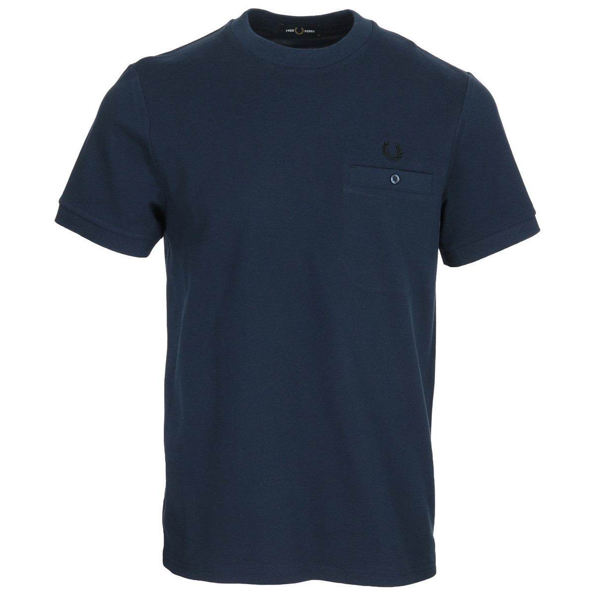 Textiel Heren T-shirts korte mouwen Fred Perry Pocket Detail Pique Shirt Blauw