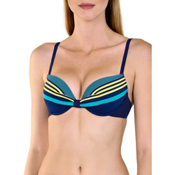 Textiel Dames Bikinibroekjes- en tops Lisca Push-up zwempak topje Dominica Blauw