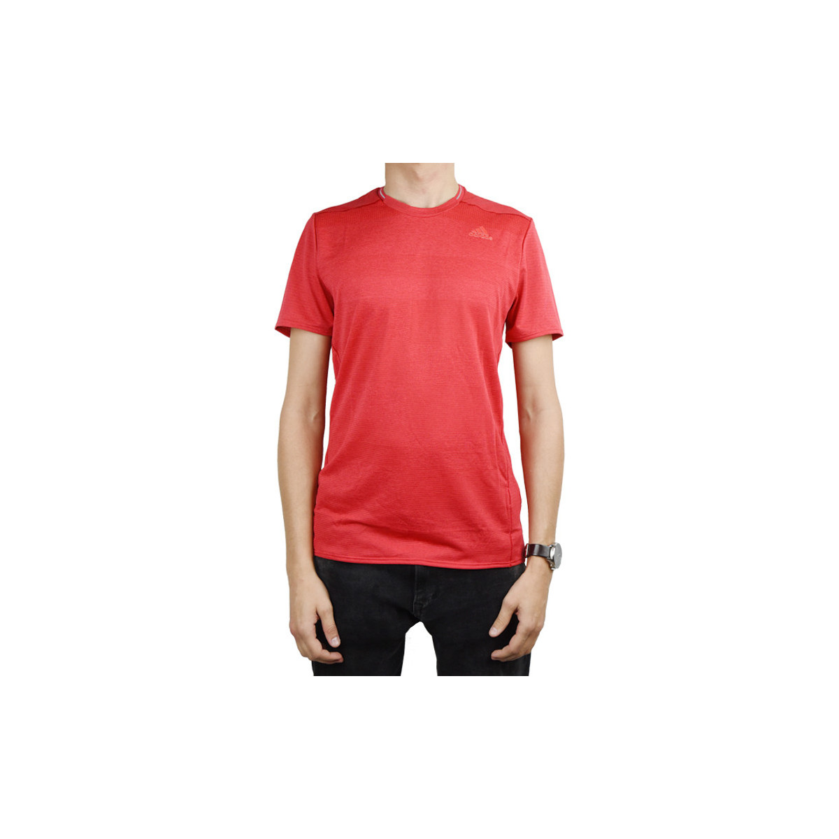 Textiel Heren T-shirts korte mouwen adidas Originals Adidas Supernova Short Sleeve Tee M Rood