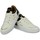 Schoenen Heren Sneakers Cash Money Hoog Luxury White Black Wit