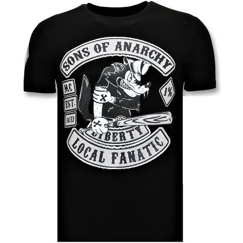 Textiel Heren T-shirts korte mouwen Local Fanatic Sons Of Anarchy Zwart