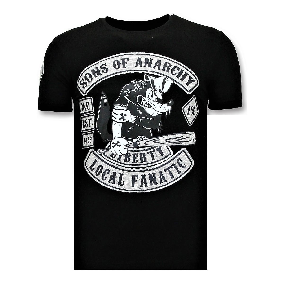 Textiel Heren T-shirts korte mouwen Local Fanatic Sons Of Anarchy Zwart