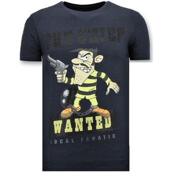 Textiel Heren T-shirts korte mouwen Local Fanatic The Chief Wanted Blauw