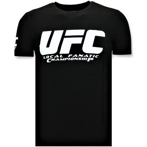 Textiel Heren T-shirts korte mouwen Local Fanatic UFC Championship Print Zwart