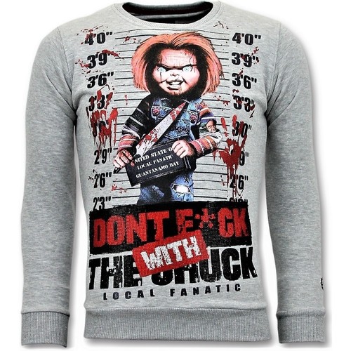 Textiel Heren Sweaters / Sweatshirts Local Fanatic Bloody Chucky Angry Print Grijs