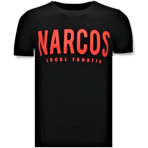 Textiel Heren T-shirts korte mouwen Local Fanatic Stoere Narcos Pablo Escobar Zwart