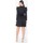 Textiel Dames Jurken Parisian Puffed Sleeve Wrap Front Mini Dress Zwart