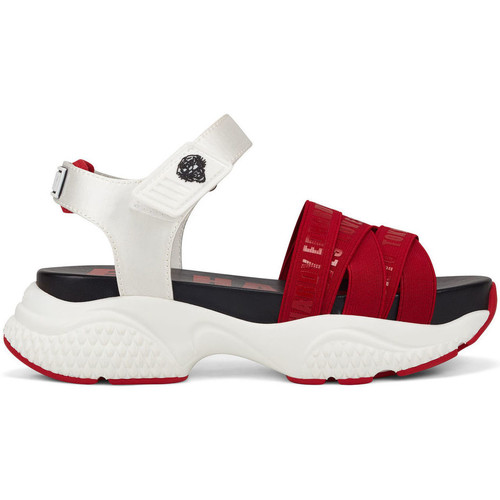 Schoenen Dames Sandalen / Open schoenen Ed Hardy Overlap sandal red/white Rood